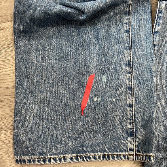 - GRLFRND Morgan High Rise Pleated Wide Leg Jeans 100% Cotton Size 26 - Picture 4 of 11